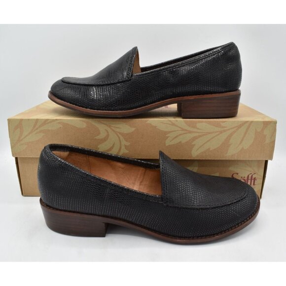 Sofft Womens Size 8.5 Napoli Black Leather Slip On Loafers Shoes - Picture 12 of 14
